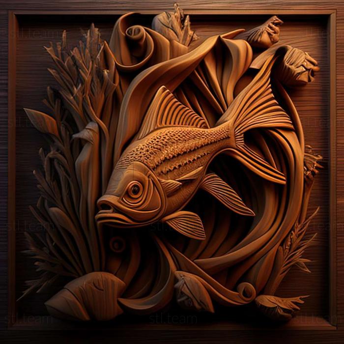 3D model Ternetia fish (STL)